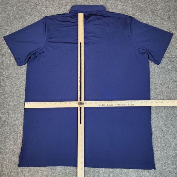 Greyson Mens Polo Golf Shirt Size XL Blue Navy Performance Short Sleeve - Picture 8 of 11